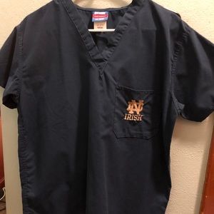 Notre Dame scrubs top